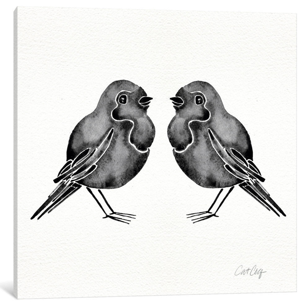 "Black Birds Artprint" by Cat Coquillette, 26x26x1.5