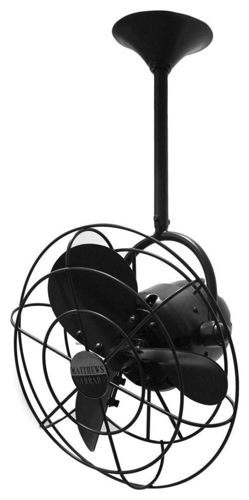 Bianca Direcional 13" Directional Ceiling Fan, Black Nickel
