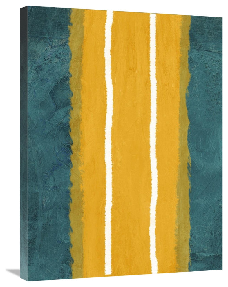 "Green And Yellow Abstract Theme 2" Fine Art Print
