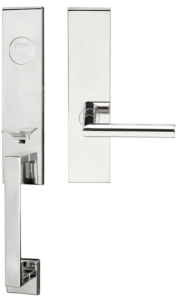 Frankfurt Lever, Mortise Entry Handleset, RHR, Polished Stainless Steel