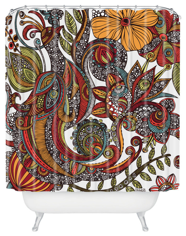 Valentina Ramos Paradise Bird Shower Curtain