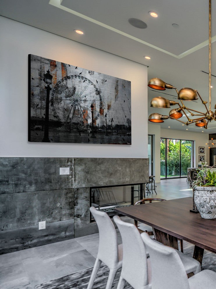 "Voltaire" Print on Brushed Aluminum, 60"x40"
