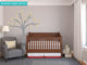 Beautiful Tree Fabric Wall Decal, Tree Wall Decor, Beige