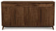 Copeland Catalina 2 Drawers Over 4 Door Buffet, Natural Walnut