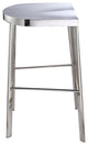 Modern Classics Swiss Polished Bar Stool, Silver