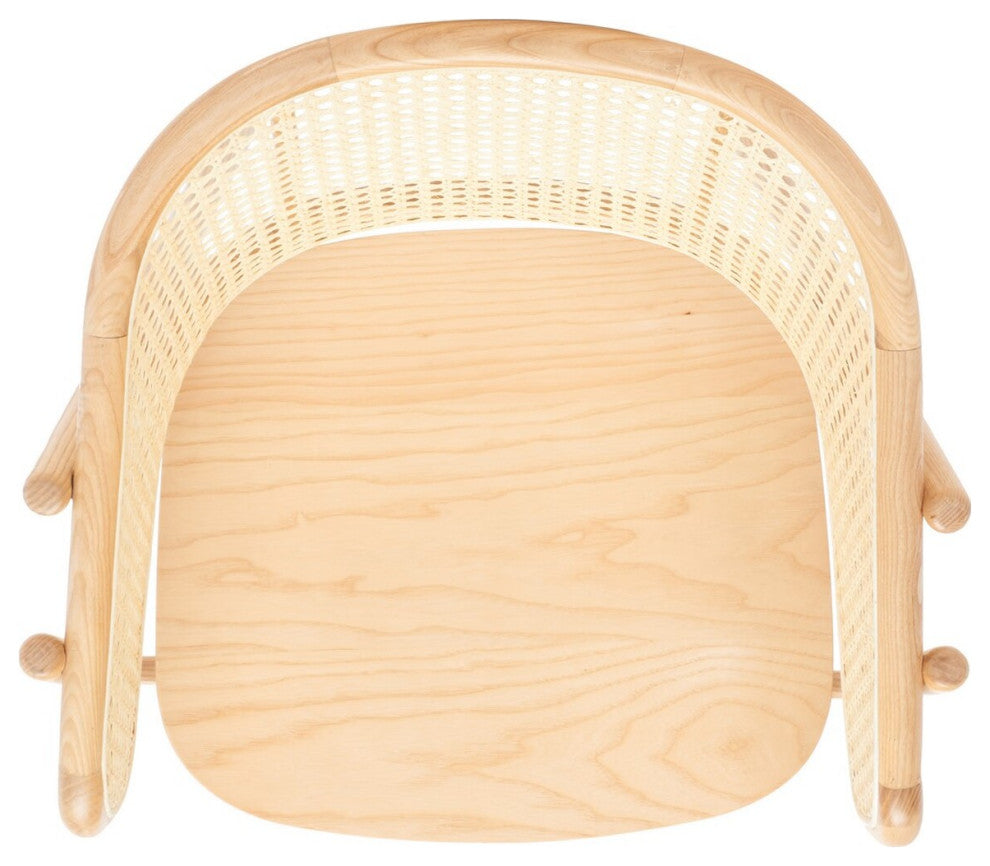 Safavieh Couture Emmy Rattan Back Dining Chair, Natural