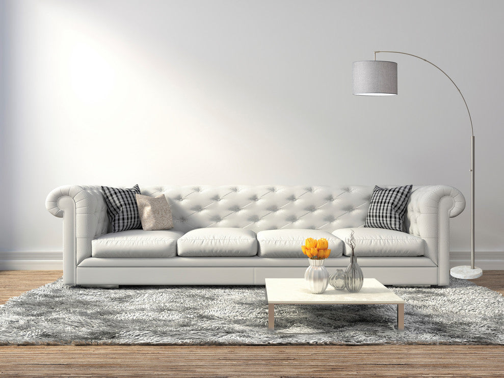 Bowery Arc Lamp, Brushed Steel