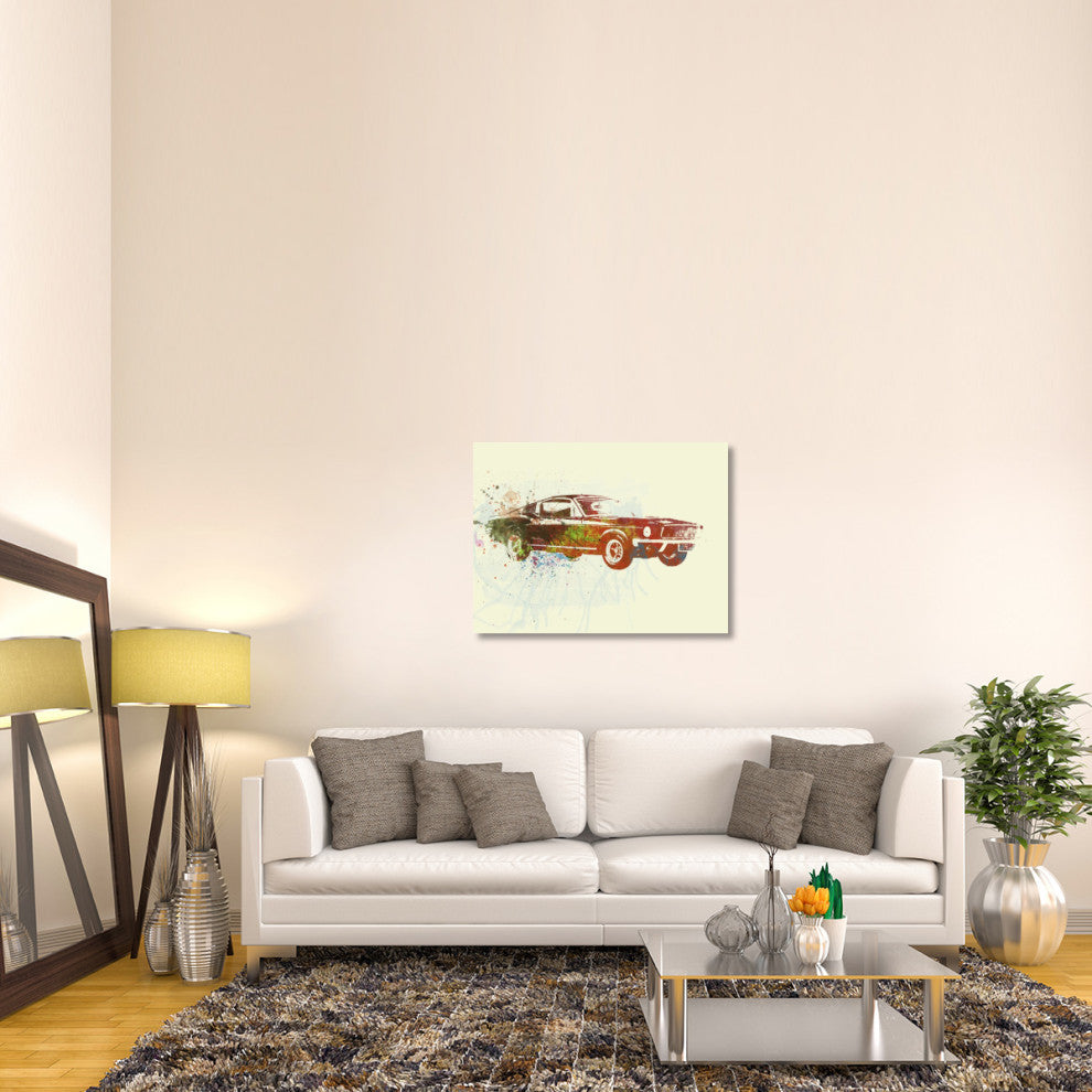 "Ford Mustang Watercolor" Fine Art Print