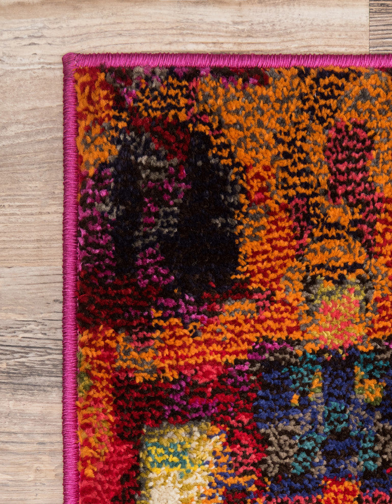 Unique Loom Multicolored Jardin Ivy 6' 0 x 9' 0 Area Rug