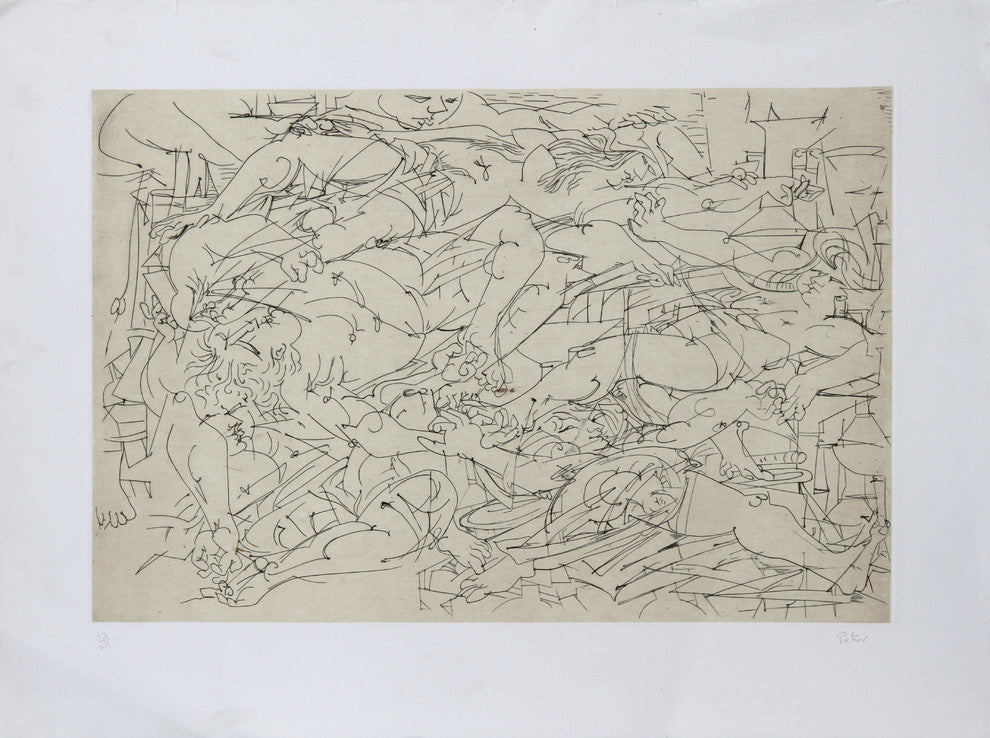 Dimitri Petrov "Untitled, Figurative Accumulation I" Etching