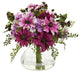 Mixed Daisy Floral Arrangement With Vase, Pink