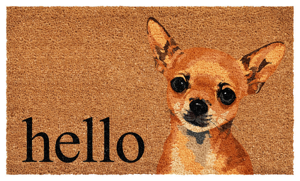 Calloway Mills Brown Chihuahua Doormat, 24"x36"