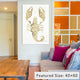 "Gold Scorpion Artprint" by Cat Coquillette, 40x26x1.5
