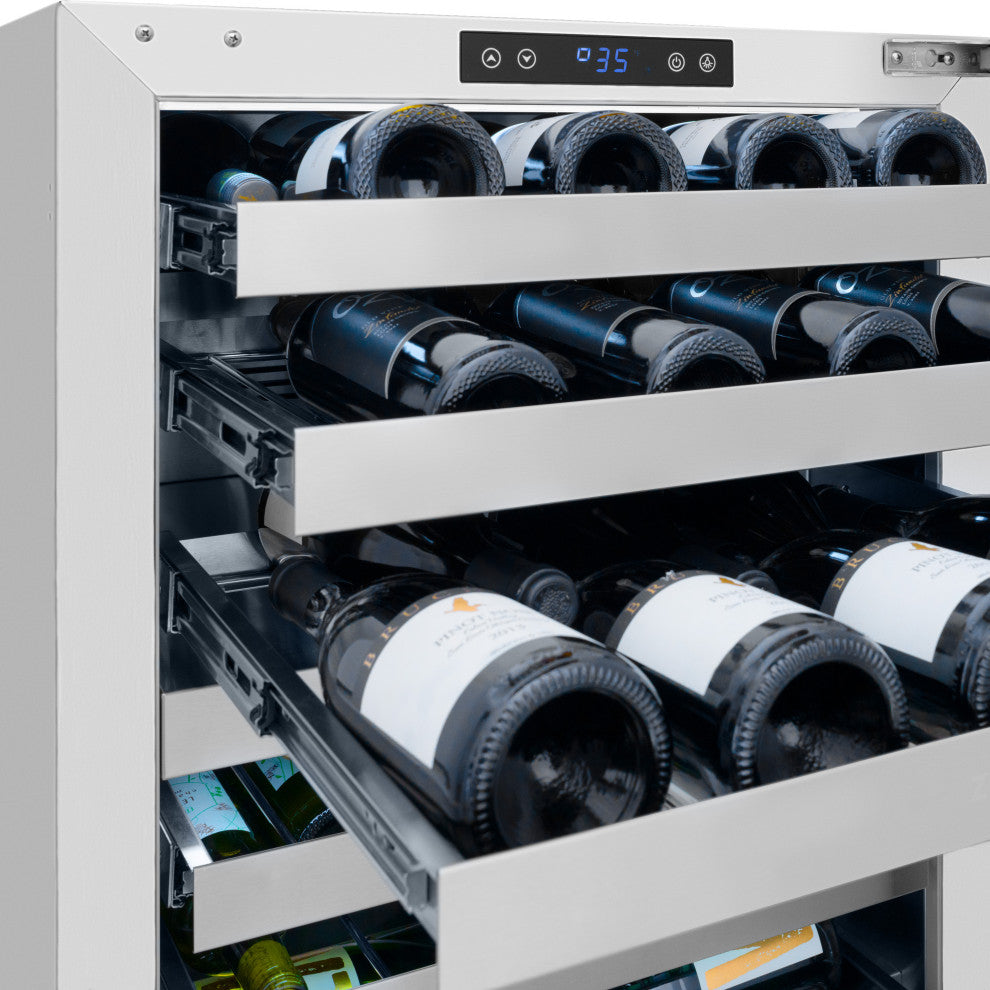 ZLINE 24" Dual-Zone Wine Cooler With Panel-Ready Door