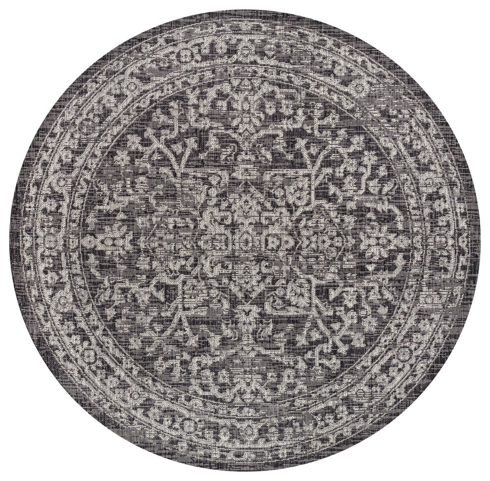 Malta Bohemian Medallion Textured Weave Indoor/Outdoor Area Rug