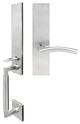 Brussels Lever, Mortise Dummy Handleset, Left Hand, Satin Stainless Steel