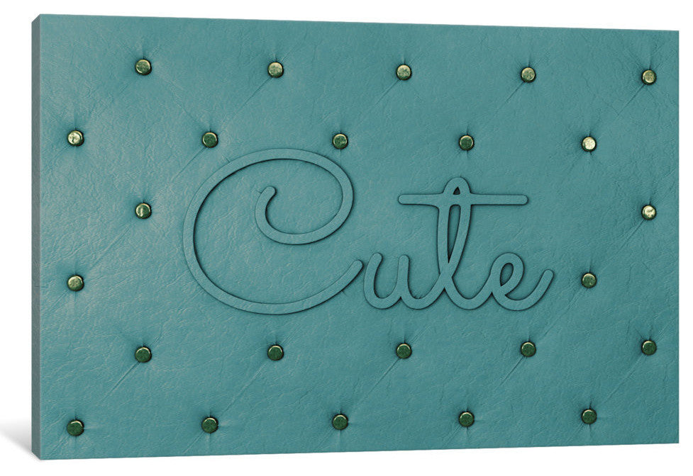 "Cute Teal" by 5by5collective, 40x26x1.5