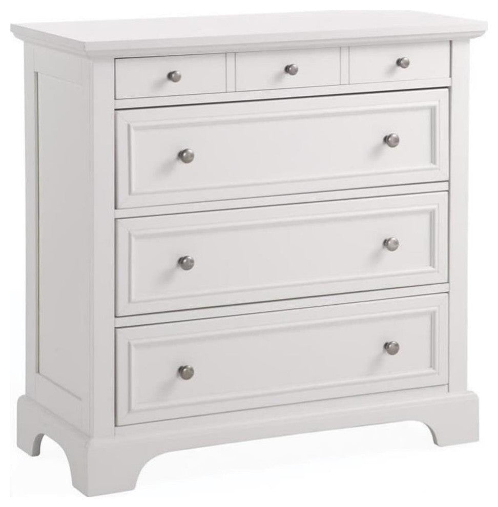 Homestyles Naples Wood Chest in Off White