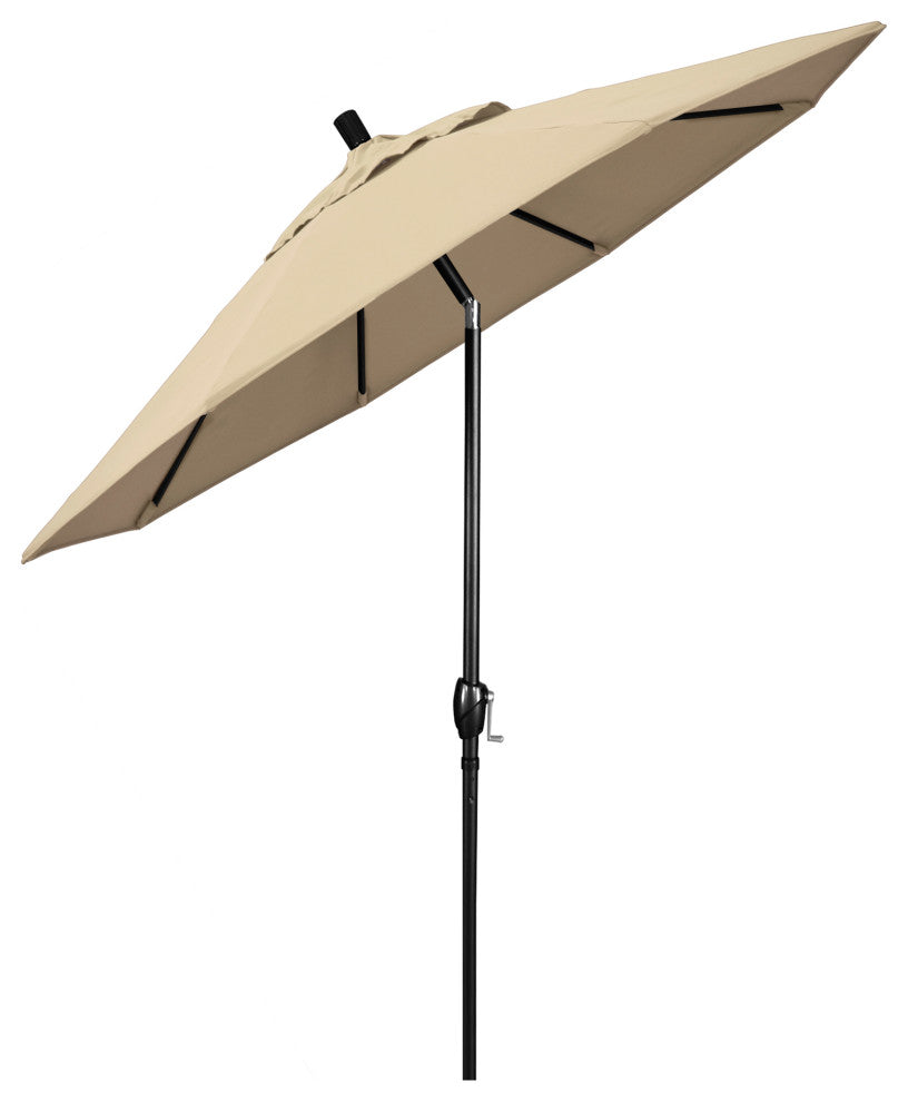9' Aluminum Umbrella Push Tilt, Antique Beige