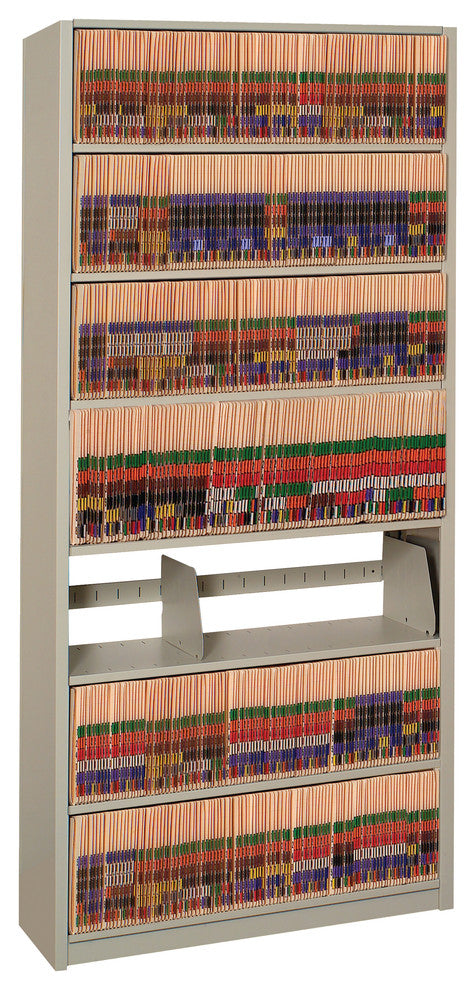 76.75" 4Post-In-A-Box Shelving, File Storage, 8 Shelves, Starter Unit, White