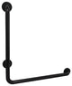 Kingston Brass 24"x 24" L-Shaped Grab Bar - Right Hand, Matte Black