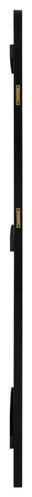 Arini Cane Weave Full Length Standing Floor Mirror Black