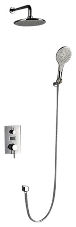 Turin Intelligent Digital Shower Set, Digital Shower Panel, Temperature Display