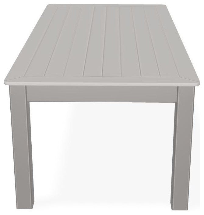 24" x 48" Marine Grade Outdoor Coffee Table, Warm Gray