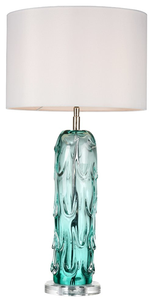 Clear Blue Waterfall Inspired 29" Relaxing Decor Lamp