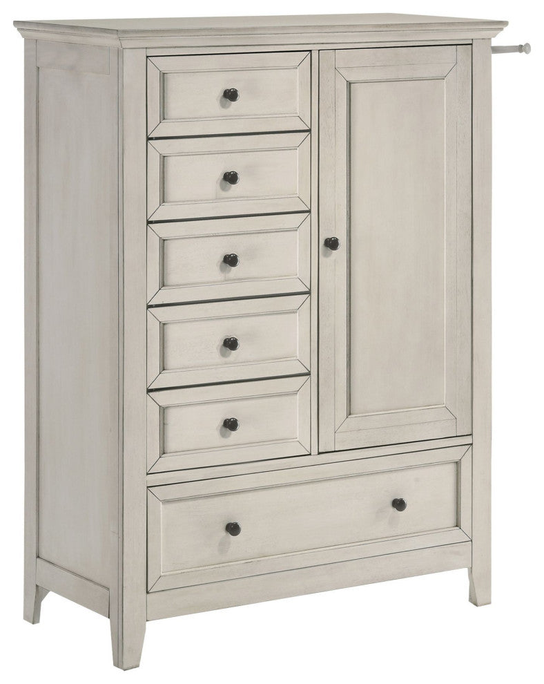San Mateo 6-Drawer Wooden Youth Chest, Rustic White