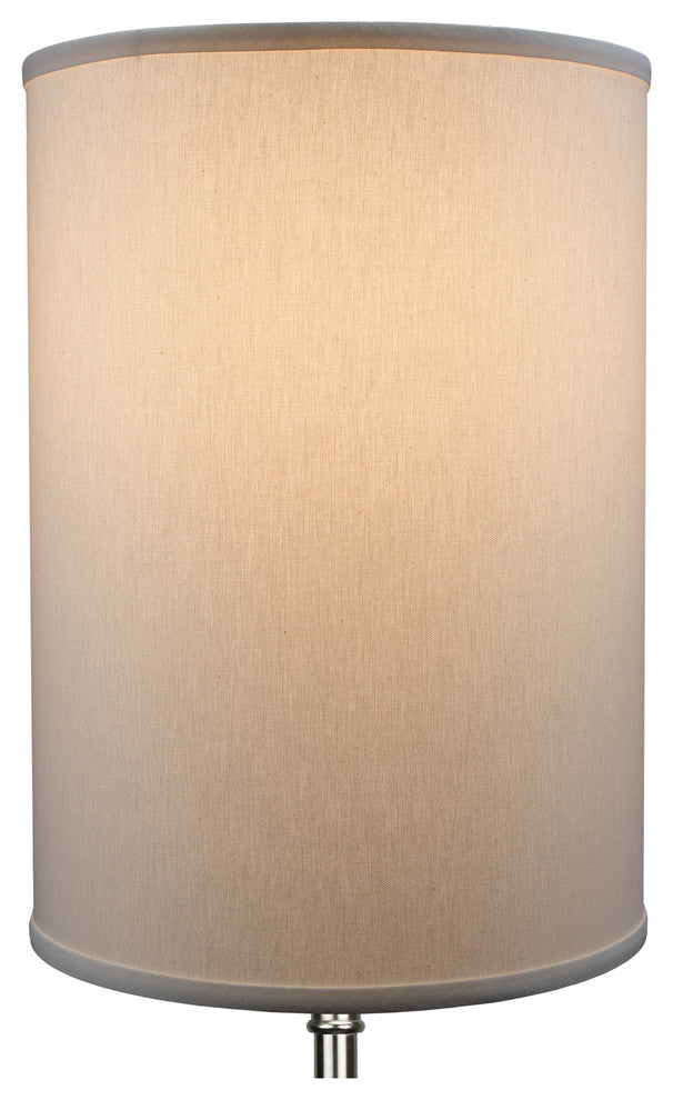 Fenchel Shades, 12"x12"x17" Spider Attachment Drum Lamp Shade, Linen