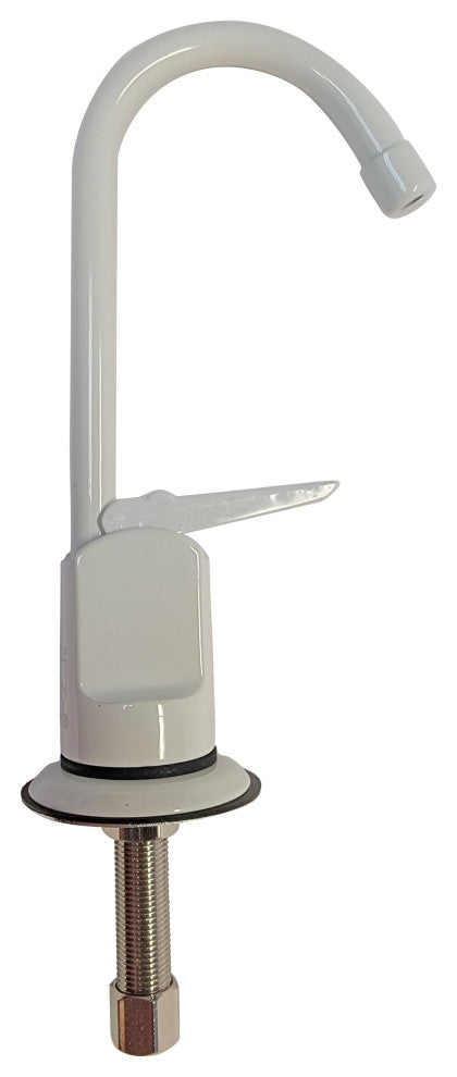 Touch-Flo Style 6" Pure Water Dispenser In Satin Nickel, Powder Coated White