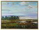 Colorful View-Hand Painted On Canvas-50" x 38"-Gold Frame