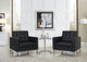 Modern Black Loft 3 Piece Sofa Set