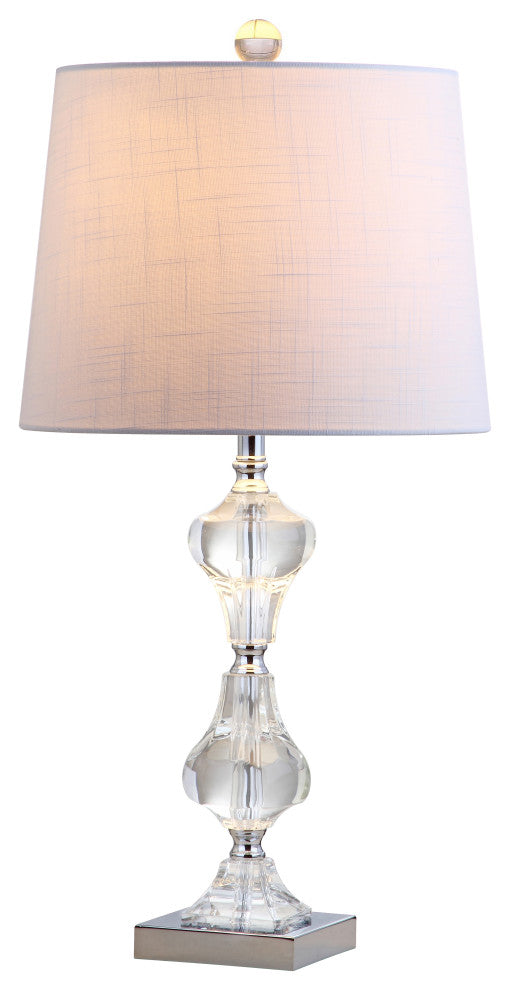 Chloe 26" Crystal Table Lamp, Clear