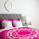 Deny Designs Karen Harris Mod Medallion Magenta Duvet Cover - Lightweight