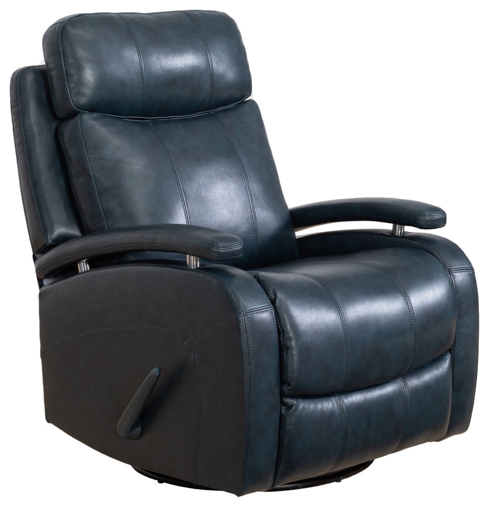 Duffy Swivel Glider Recliner, Ryegate Sapphire Blue