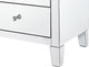 5 Drawer Chest 24"x18"x45" Clear Mirror