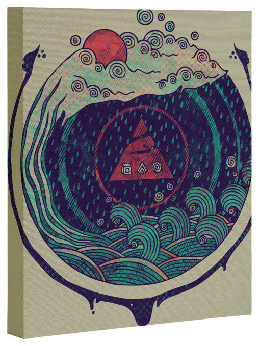 Deny Designs Hector Mansilla Water Art Canvas
