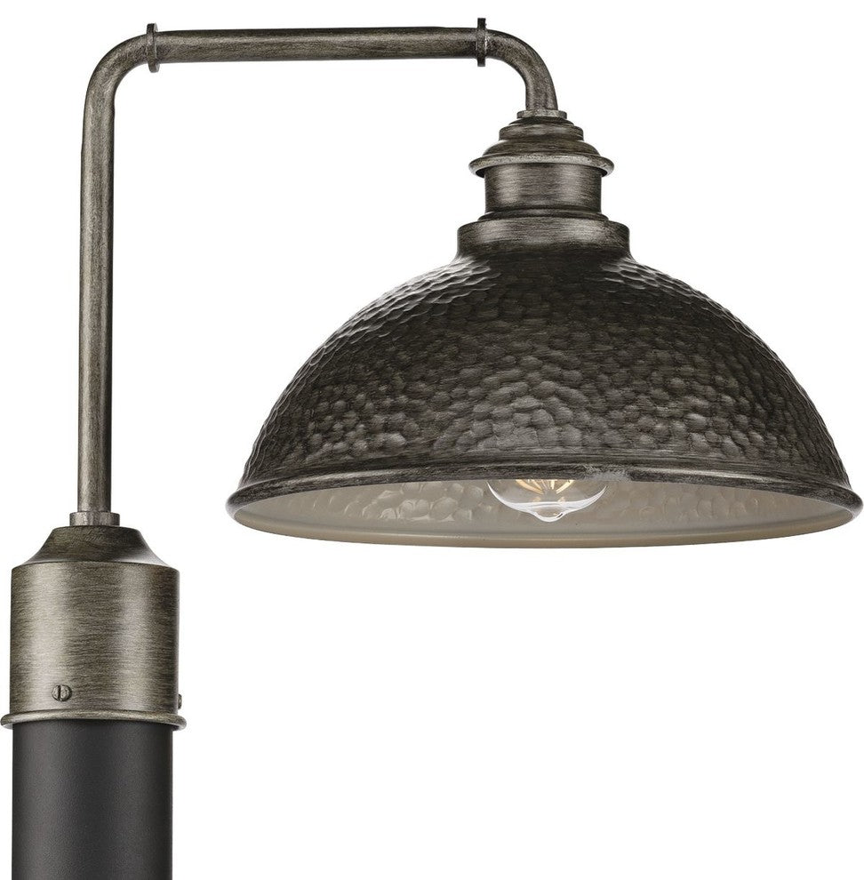 Englewood Collection 1-Light Post Lantern, Antique Pewter