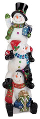 Snowbro Illuminated Snowmen Statue
