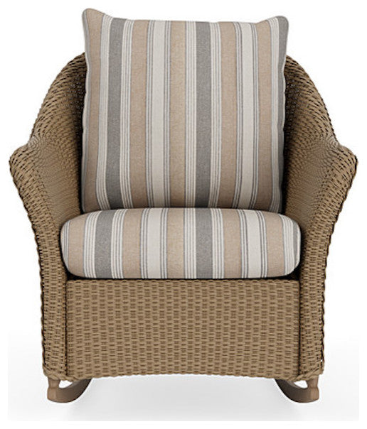 Lloyd Flanders Weekend Retreat Lounge Rocker, Fawn, Purveyor Pewter