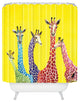 Clara Nilles Jellybean Giraffes Shower Curtain