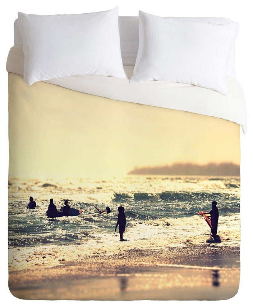 Deny Designs Shannon Clark Sunset Surfers Duvet Cover - Lightweight