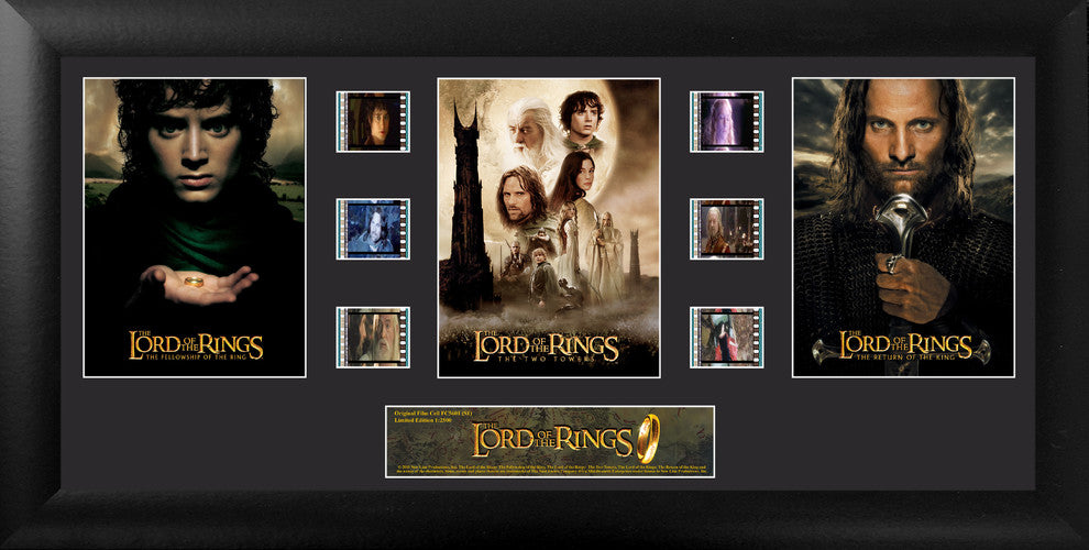 The Lord of the Rings Trilogy Framed FilmCell Wall Art