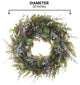 30" Lighted Christmas Wreath, Rustic White Berry