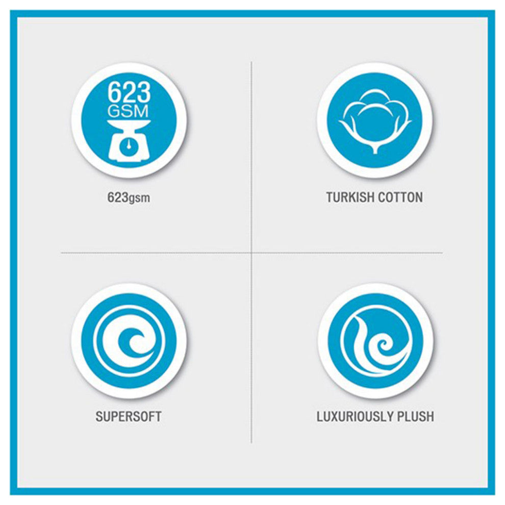 Madison Park Signature Turkish Cotton 6 Piece Bath Towel Set, Grey