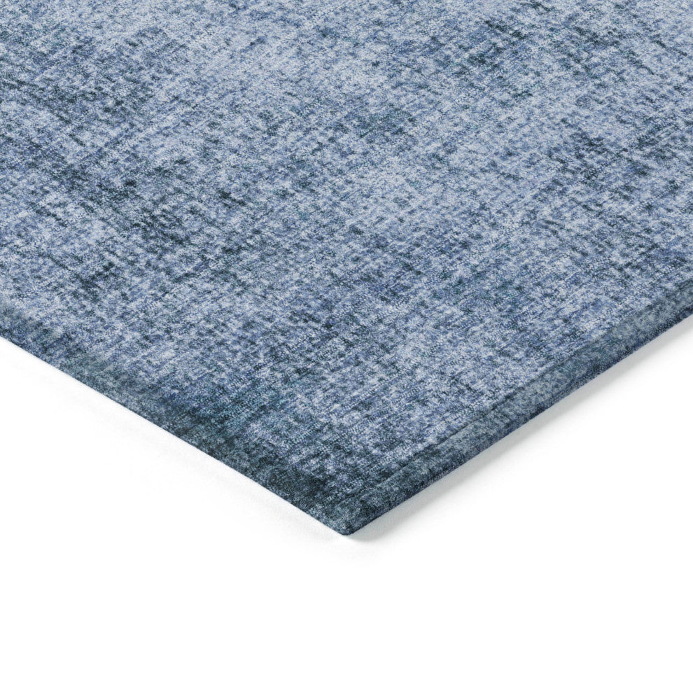 Machine Washable Indoor/Outdoor Chantille ACN1903 Blue 5' x 7'6" Rug