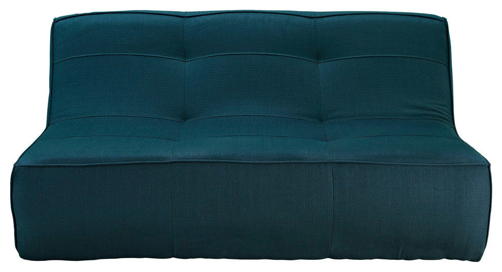 Modern Contemporary Living Room Upholstered Loveseat Sofa Azure