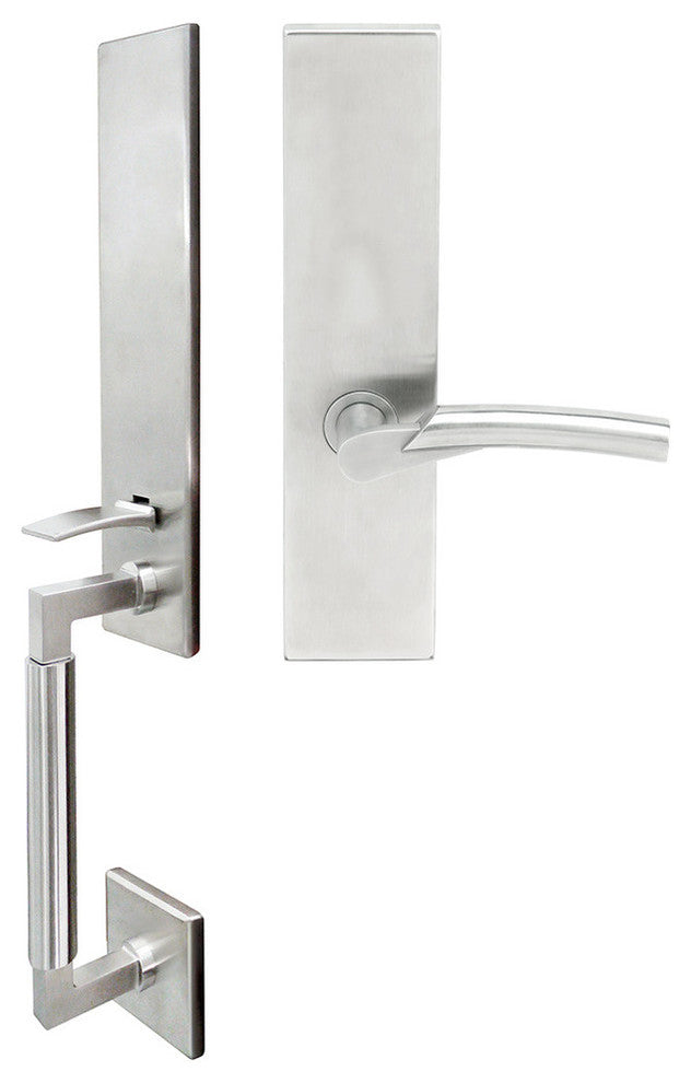 Phoenix Lever, Mortise Dummy Handleset, Right Hand, Satin Stainless Steel